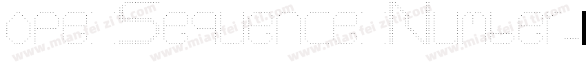 ope Sequence Number字体转换